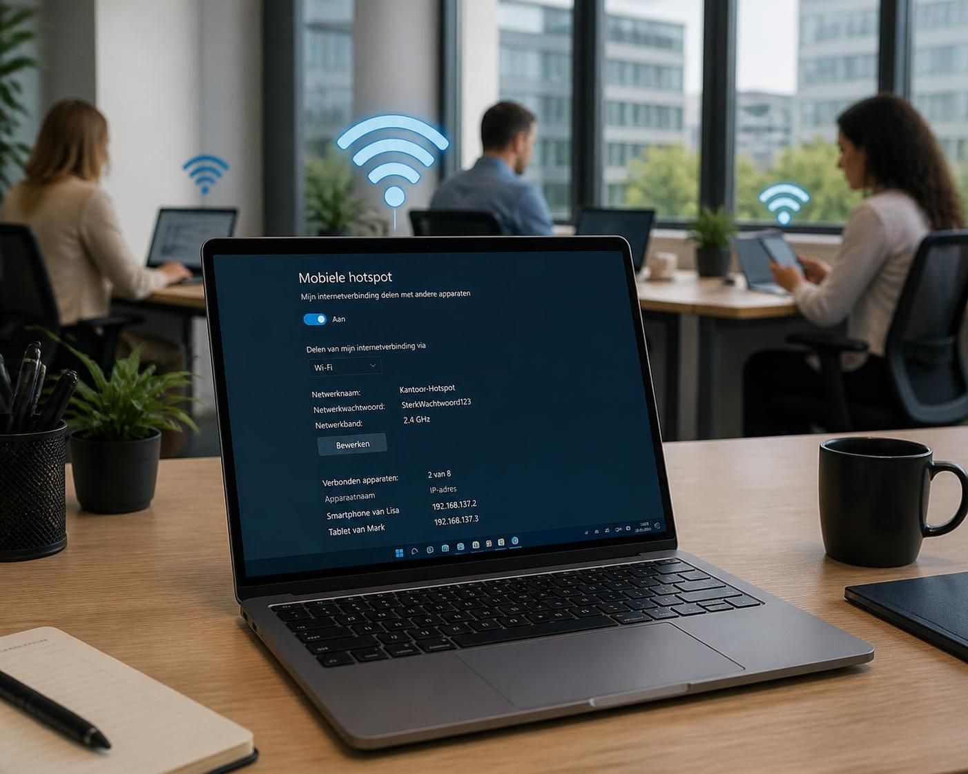 leer hoe je eenvoudig een wifi-hotspot maakt en deelt met je apparaten, zodat je overal verbonden blijft zonder gedoe.