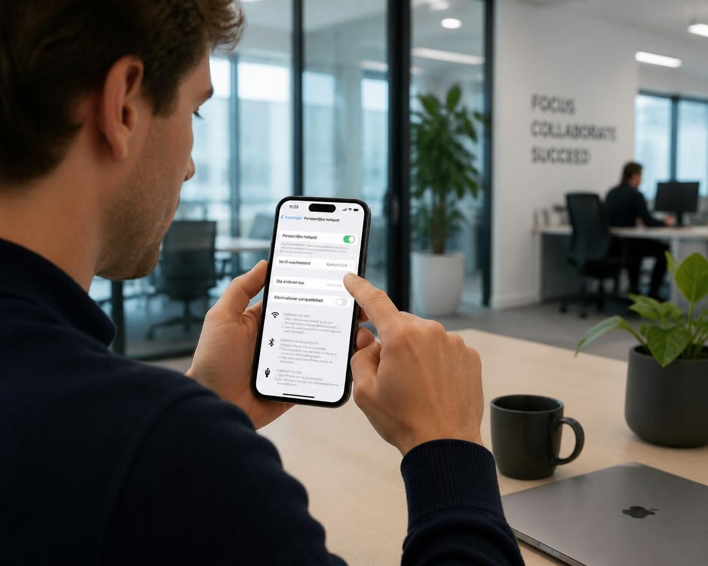 leer hoe je eenvoudig wifi deelt op je iphone met deze stap-voor-stap gids. deel snel en veilig je internetverbinding met vrienden en familie.
