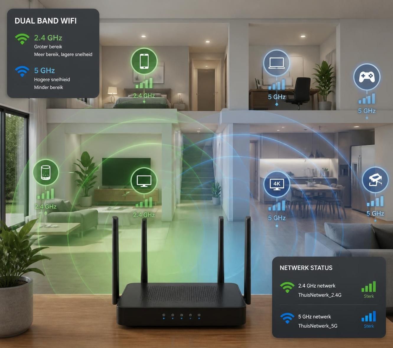 ontdek alles over 2.4 ghz wifi, hoe het werkt en welke invloed het heeft op de snelheid en betrouwbaarheid van je internetverbinding.