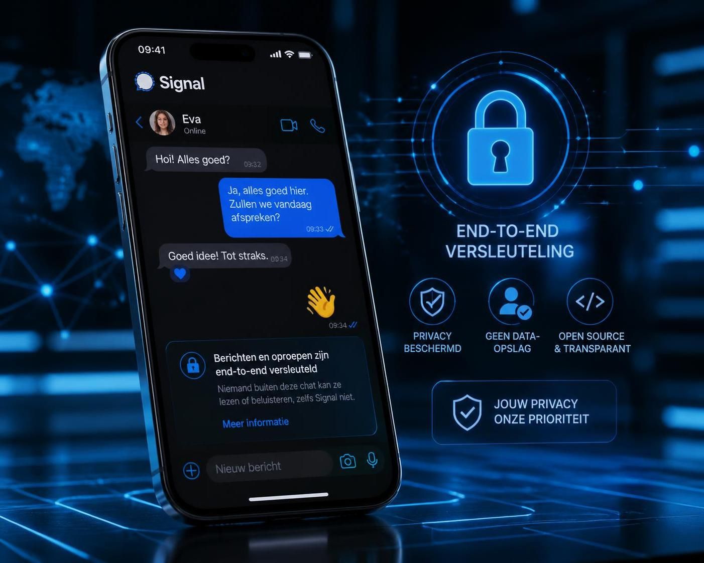 ontdek hoe signal app je communicatie veiliger maakt dankzij end-to-end encryptie en privacybescherming.