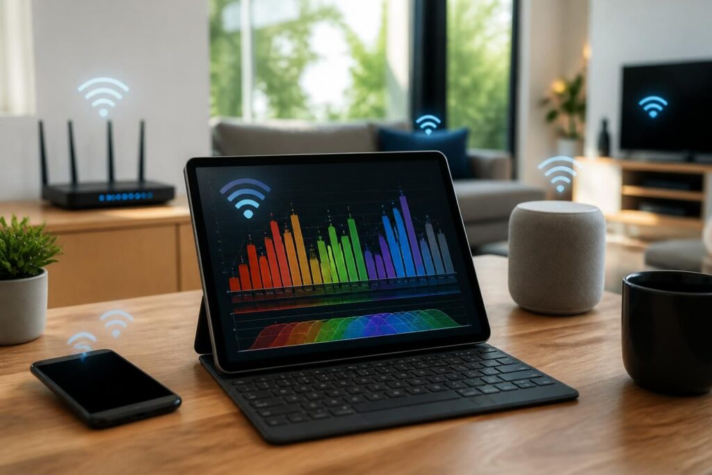 ontdek hoe je met een wifi-analyzer gemakkelijk je draadloze netwerk kunt optimaliseren voor snellere en stabielere verbindingen.